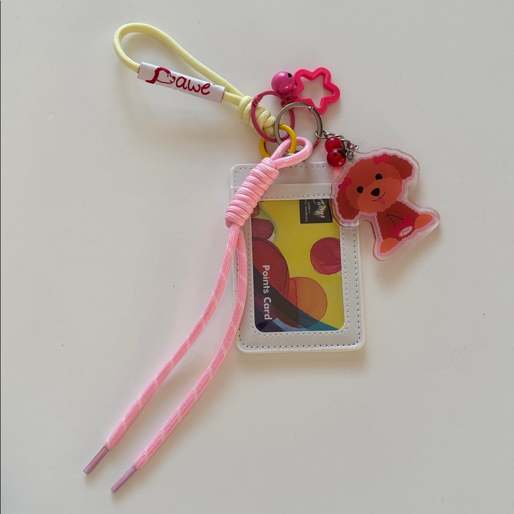 🍒 Handmade Poodle Cardholder and Keychain